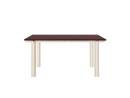 FERM LIVING stół ATURA Jasny kaszmir | Bordowe Linoleum 200 cm 