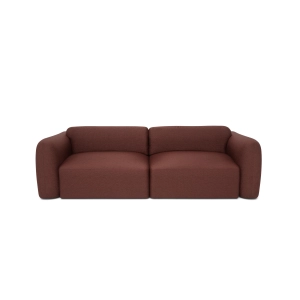 Sofa 3-osobowa rozkładana NORREBRO - bordowa