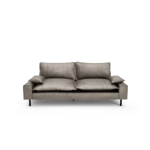 Sofa 2-osobowa AVENTINE - jasnoszara