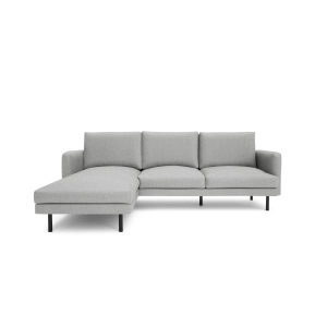 Narożna lewostronna sofa 4-osobowa BRERA - szara
