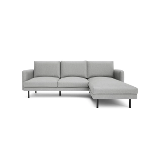 Narożna prawostronna sofa 4-osobowa BRERA - szara
