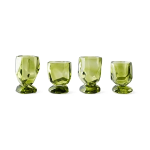HK LIVING zestaw 4 kieliszków do wina EMERALD