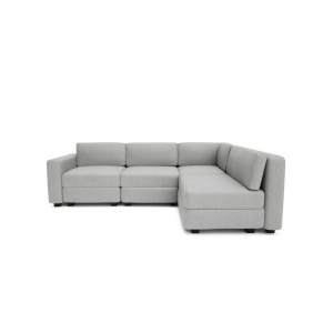 Narożna sofa modułowa 4-osobowa GRACIA - szara