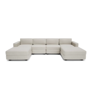 Sofa modułowa GRACIA - w kształcie litery U 180 x 320 x 180 cm - kremowo-beżowa