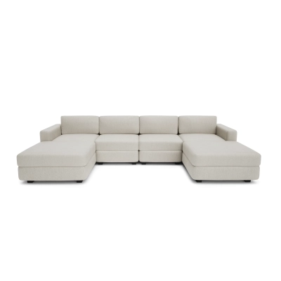 CITY SOFA sofa modułowa GRACIA - w kształcie litery U 180 x 320 x 180 cm - kremowo-beżowa
