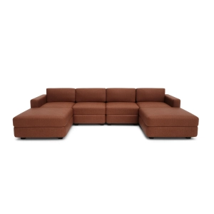 Sofa modułowa GRACIA - w kształcie litery U 180 x 320 x 180 cm - Terakota
