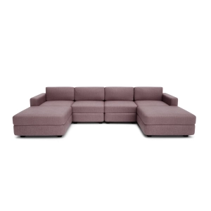 Sofa modułowa GRACIA - w kształcie litery U 180 x 320 x 180 cm - Dusty Pink