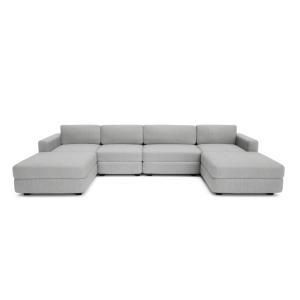 Sofa modułowa GRACIA - w kształcie litery U 180 x 340 x 180 cm - szara
