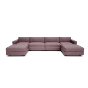 Sofa modułowa GRACIA - w kształcie litery U 180 x 360 x 180 cm - Dusty Pink