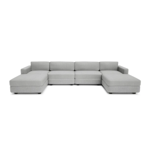 Sofa modułowa GRACIA - w kształcie litery U 180 x 360 x 180 cm - szara