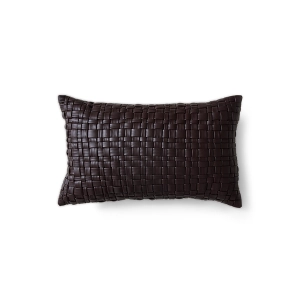 HK LIVING poduszka dekoracyjna WOVEN CUSHION 30x50 cm, chocolate brown