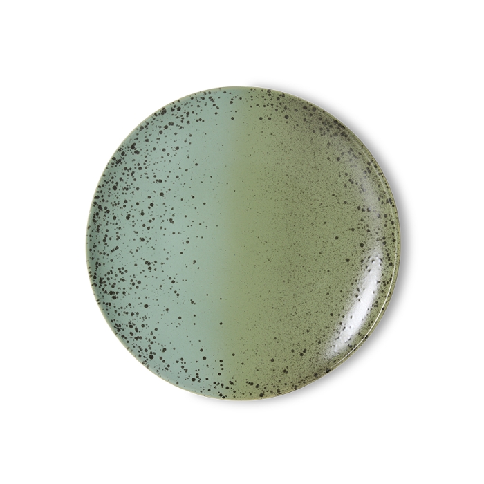 zestaw 2 talerzy obiadowych ceramicznych 70's: fleck.jpg