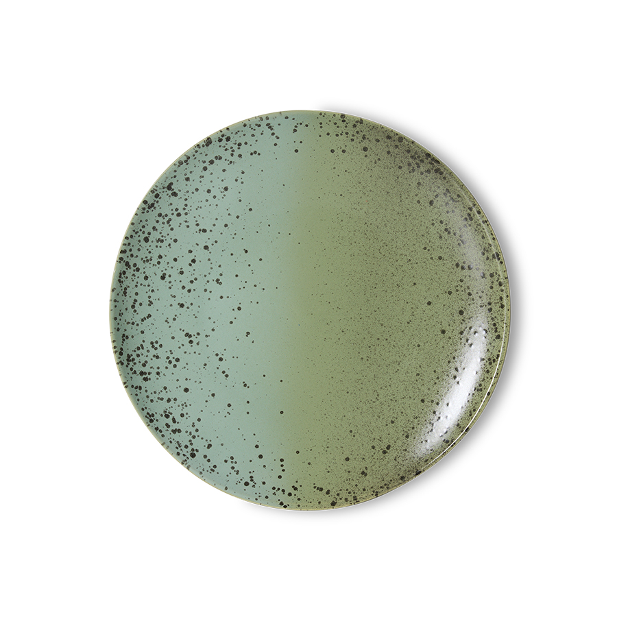 zestaw 2 talerzy obiadowych ceramicznych 70's: fleck.jpg
