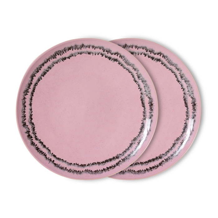 zestaw 2 talerzy obiadowych ceramicznych 70's: bubble.jpg