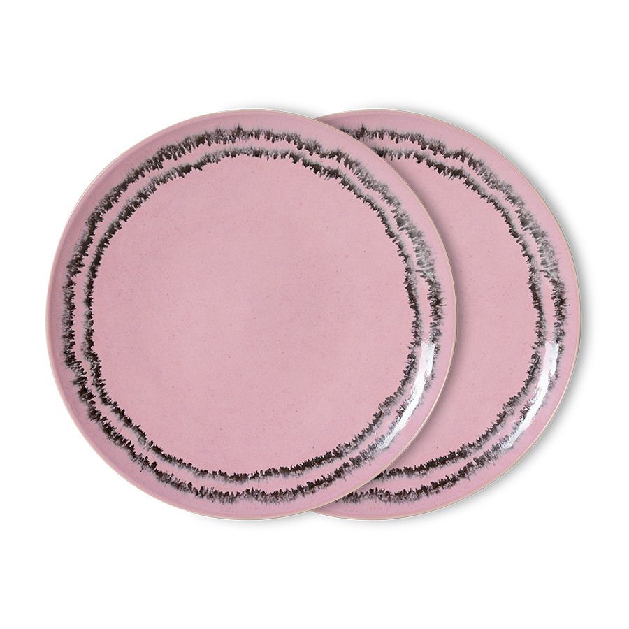 zestaw 2 talerzy obiadowych ceramicznych 70's: bubble.jpg