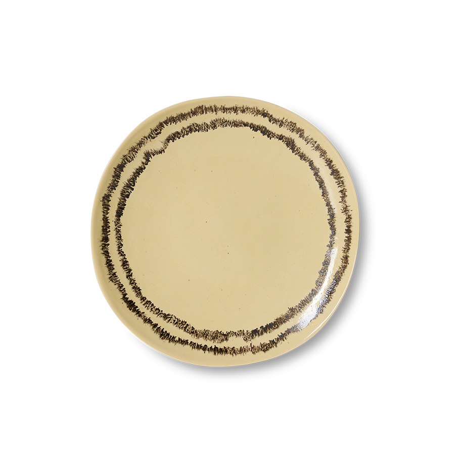 zestaw 2 talerzy śniadaniowych ceramicznych 70's: vanilla.jpg