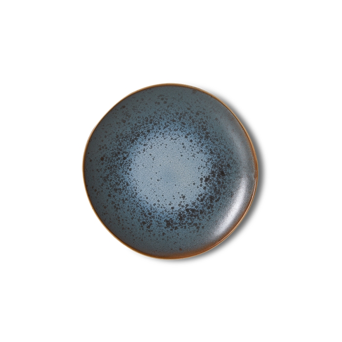 zestaw 2 talerzy deserowych ceramicznych 70's: mineral.jpg