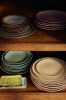 zestaw 2 talerzy deserowych ceramicznych 70's: fleck.jpg