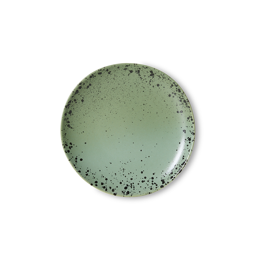 zestaw 2 talerzy deserowych ceramicznych 70's: fleck.jpg