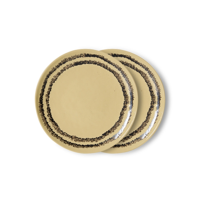 zestaw 2 talerzy deserowych ceramicznych 70's: vanilla.jpg