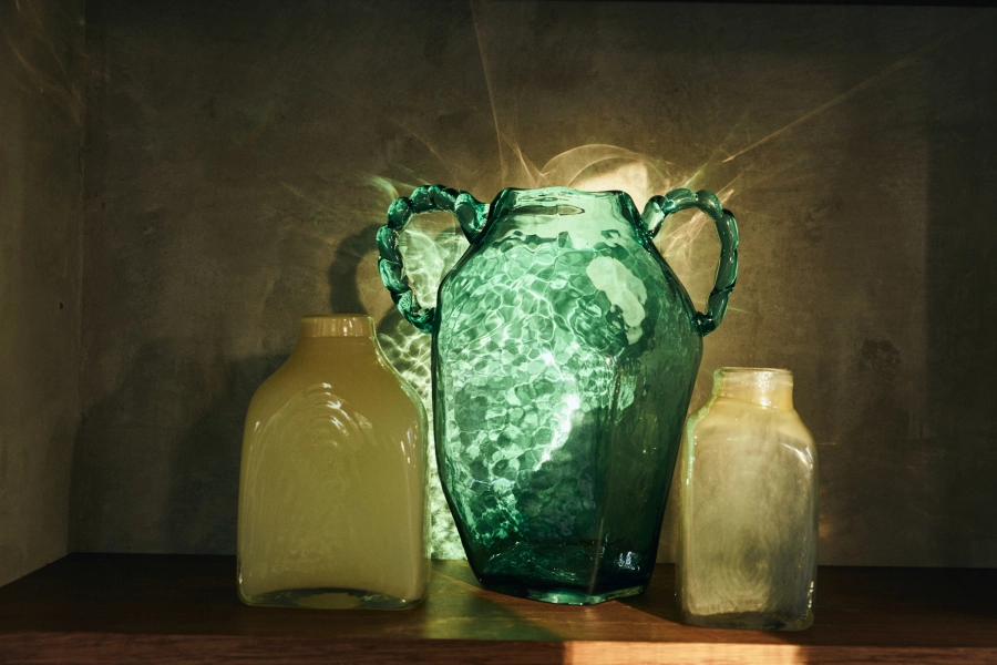 wazon szklany ATELIER M, cream.jpg