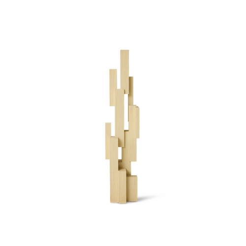 HK LIVING rzeźba drewniana 98,5 cm SKYSCRAPER, cream