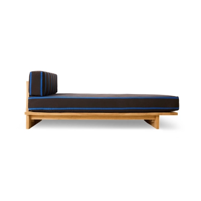 HK LIVING leżanka outdoor TEAK burnt sky