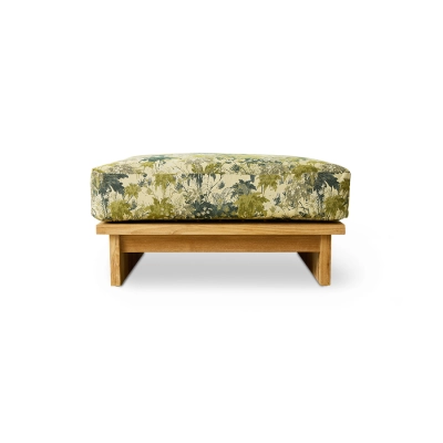 HK LIVING podnóżek ogrodowy TEAK botanical