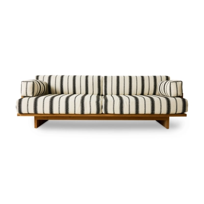 HK LIVING sofa outdoor TEAK chalkstripe 