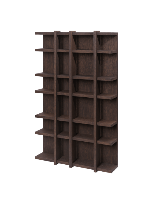 FERM LIVING regał TILEM 4X6 ciemny dąb.png
