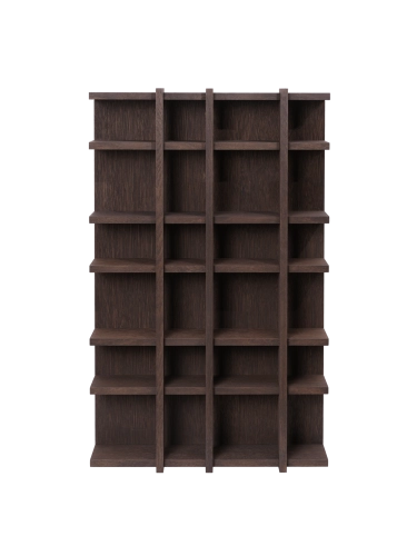 FERM LIVING regał TILEM 4X6 ciemny dąb.png