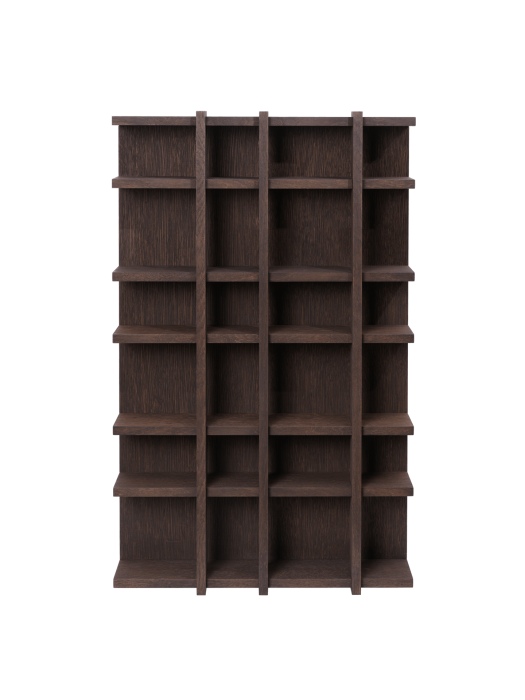 FERM LIVING regał TILEM 4X6 ciemny dąb.png