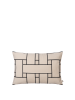 FERM LIVING poduszka prostokątna LATTICE OFFSET – off-white/black .png