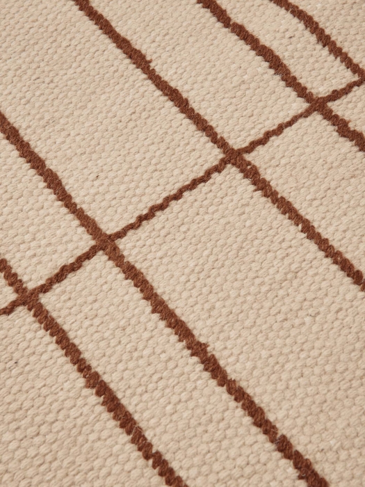 FERM LIVING bieżnik SEN – 80 × 200 – parchment/chestnut.jpg