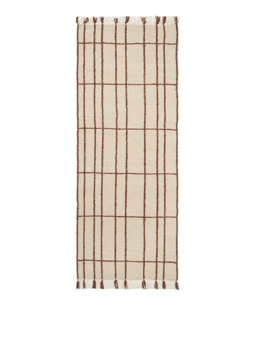FERM LIVING bieżnik SEN – 80 × 200 – parchment/chestnut.png
