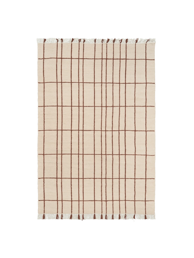FERM LIVING dywan SEN – 170 x 240 – parchment/chestnut.png