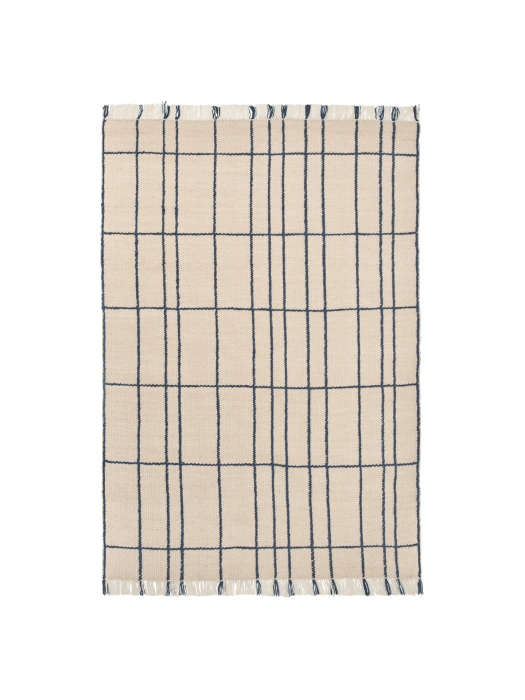 FERM LIVING dywan SEN – 170 x 240 – parchment/indigo.png