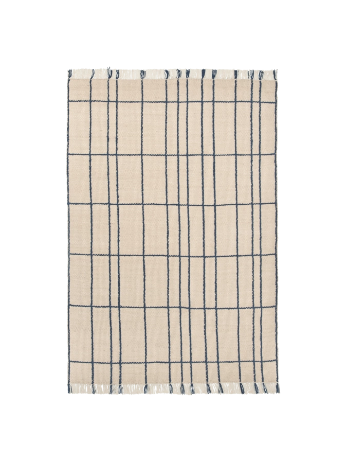 FERM LIVING dywan SEN – 170 x 240 – parchment/indigo.png