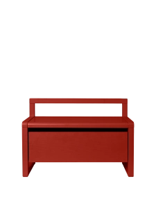 FERM LIVING ławka ze schowkiem LITTLE ARCHITECT – poppy red