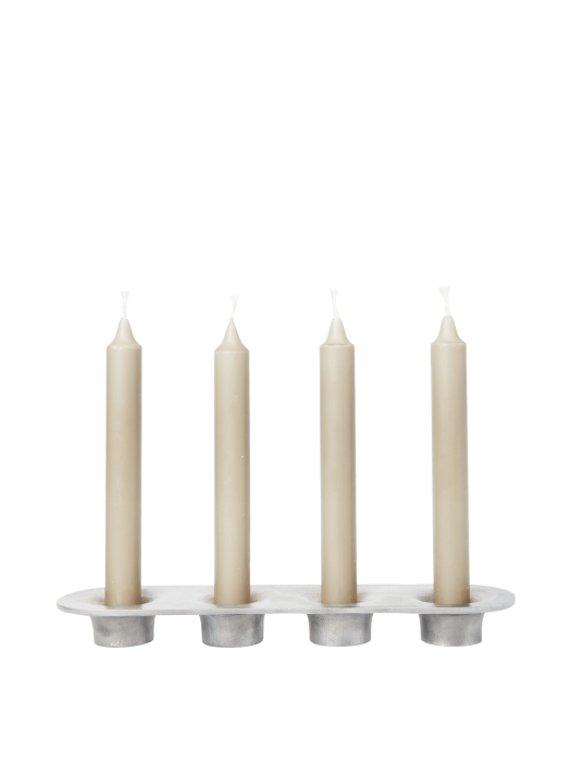FERM LIVING świecznik SOOTHE 4- aluminium.png