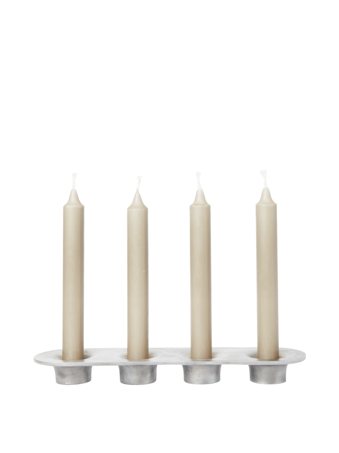 FERM LIVING świecznik SOOTHE 4- aluminium.png