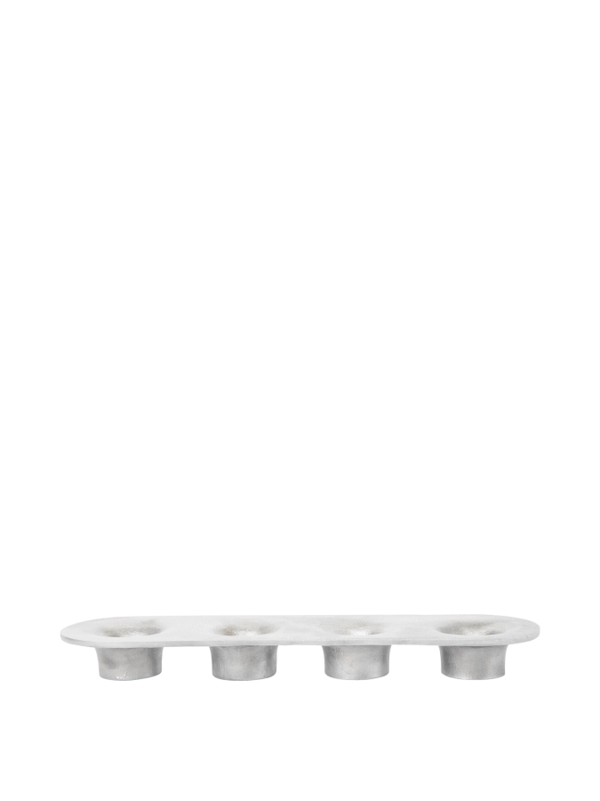 FERM LIVING świecznik SOOTHE 4- aluminium.png