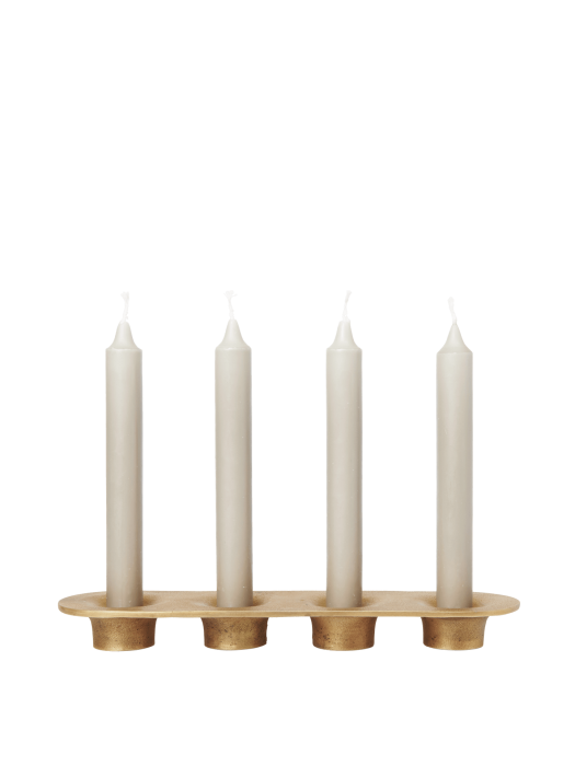 FERM LIVING świecznik SOOTHE 4 - mosiądz.png