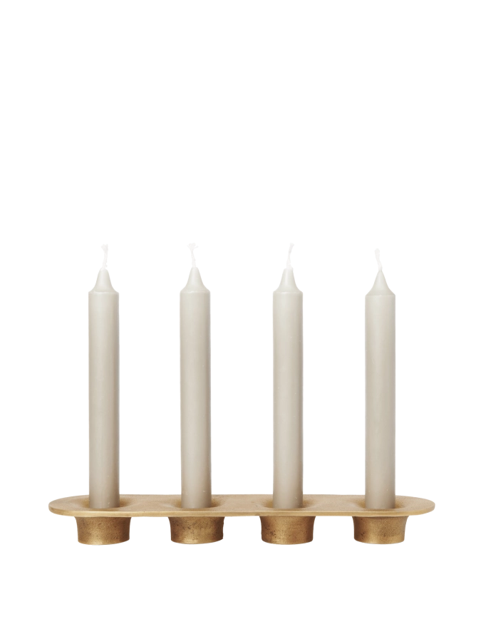 FERM LIVING świecznik SOOTHE 4 - mosiądz.png