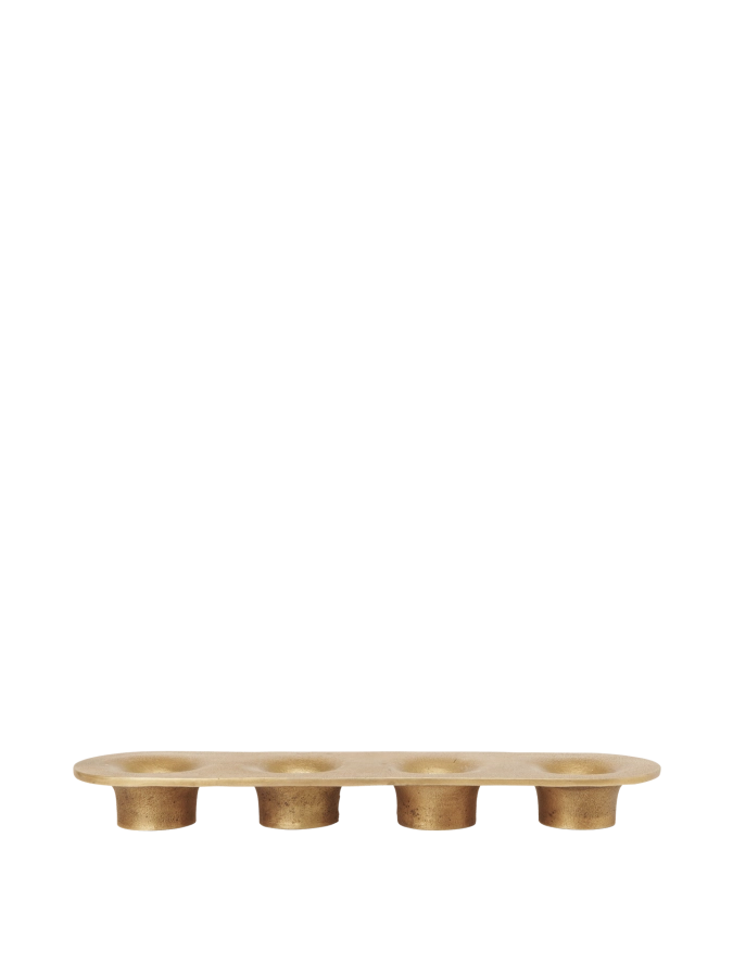 FERM LIVING świecznik SOOTHE 4 - mosiądz.png