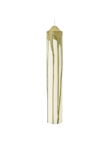 FERM LIVING świeca DRYP olive green L 