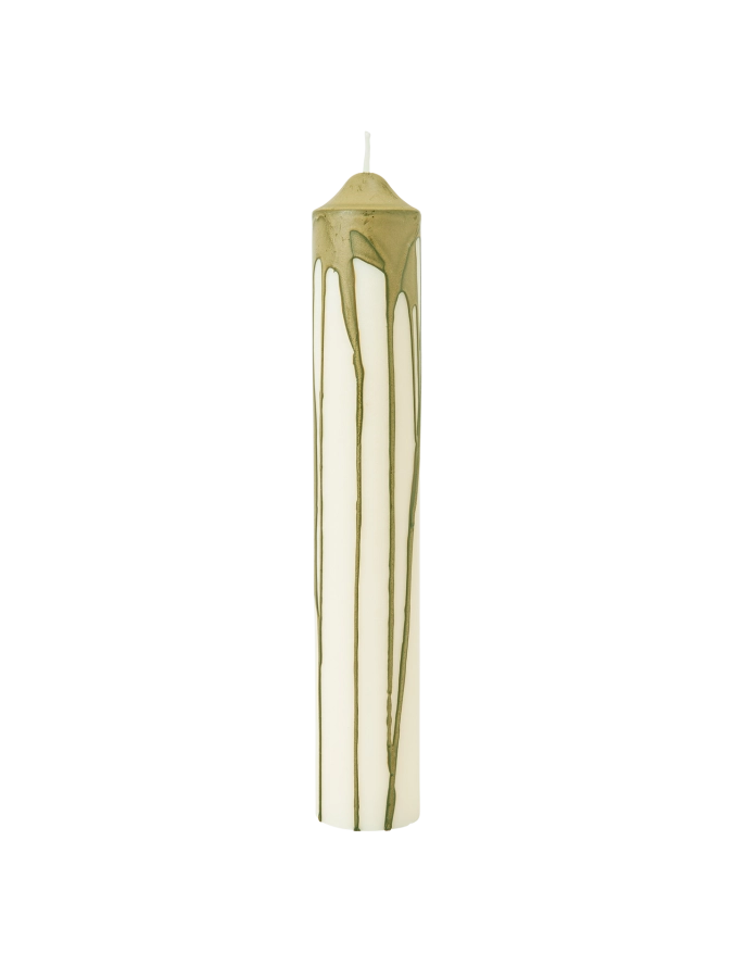 FERM LIVING świeca DRYP olive green L.png