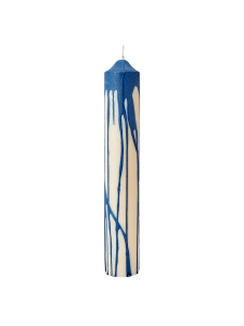 FERM LIVING świeca DRYP deep blue L