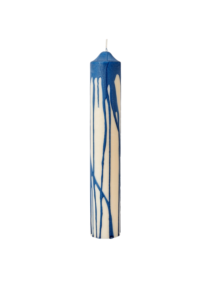 FERM LIVING świeca DRYP deep blue L .png