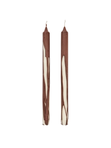 FERM LIVING świece DRYP 2 sztuki dark chocolate